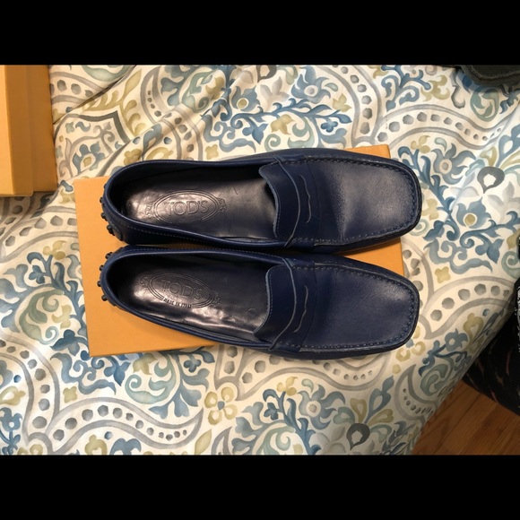 Tod’s loafers - leather - navy blue - Picture 2 of 4